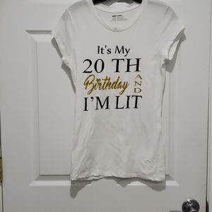 Custom Birthday T-Shirt  Size L